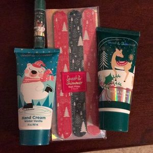 Sweet and Shimmer hand lotion and lip balm